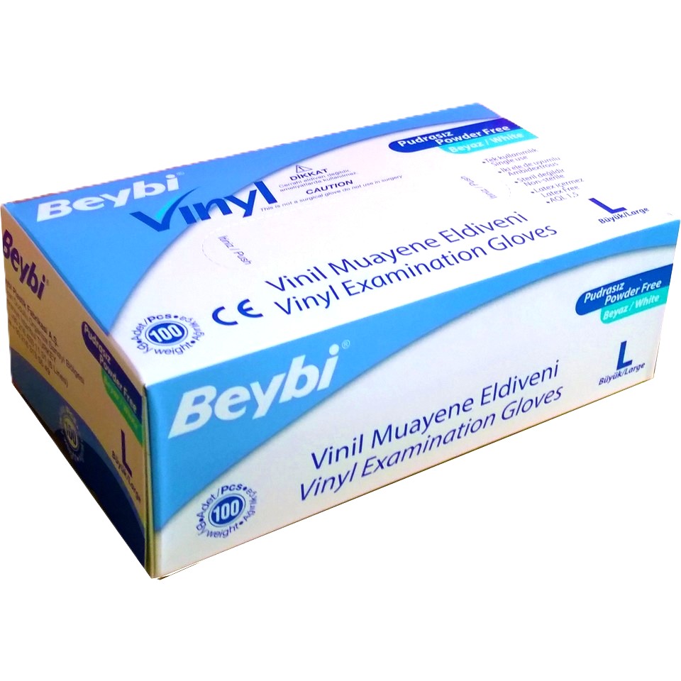 BEYBİ PUDRASIZ MUAYENE ELDİVENİ MAVİ L 